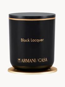 Duftkerze Pegaso Black Lacquer (Bernstein), Behälter: Glas, Deckel: Harz, Bernstein, Ø 6 x H 7 cm