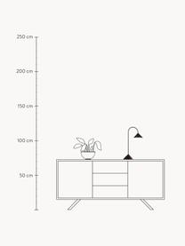 Přenosná exteriérová stolní LED lampa Grasp, stmívatelná, Matná černá, Š 30 cm, V 47 cm