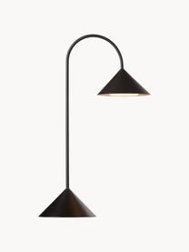 Prenosná exteriérová stolová LED lampa Grasp, Matná čierna, Š 30 x V 47 cm