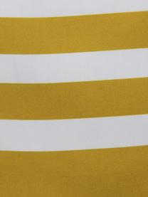 Federa arredo a righe Ela, Poliestere, Bianco, giallo, Larg. 40 x Lung. 40 cm
