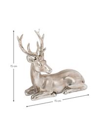 Figuras decorativas Silver Forrest, 2 uds., Resina, Plateado, efecto envejecido, An 15 x Al 15 cm