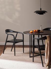 Dřevěná židle s područkami Angelina, Lakované jasanové dřevo
Lakovaná překližka

Tento produkt je vyroben z udržitelných zdrojů dřeva s certifikací FSC®., Černá, Š 57 cm, V 80 cm