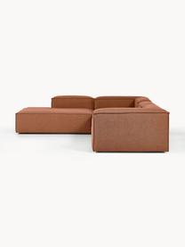 Modulares XL-Ecksofa Lennon, Bezug: 100 % Polyester Der strap, Gestell: Massives Kiefernhol, Sper, Füße: Kunststoff Dieses Produkt, Webstoff Nougat, B 329 x T 269 cm, Eckteil links