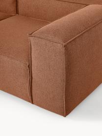 Canapé d'angle XL modulable Lennon, Tissu nougat, larg. 329 x prof. 269 cm, méridienne à gauche