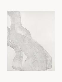 Toile peinte à la main Sculpture 1, Blanc, larg. 88 x haut. 118 cm