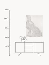 Handgemaltes Leinwandbild White Sculpture 1, Weiß, B 88 x H 118 cm