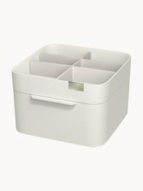 Organizador cosmético con cierre magnético Viva, Plástico, Blanco Off White, L 19 x An 19 cm