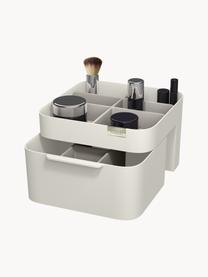Kosmetik-Organizer Viva mit Magnetverschluss, Kunststoff, Off White, B 19 x T 19 cm