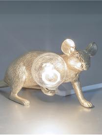 Lampa stołowa LED Mouse, Żywica syntetyczna, Odcienie złotego, S 21 x W 8 cm