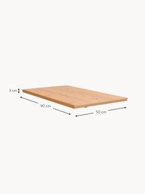 Ansteckplatte Melfort aus Eichenholz, 50 x 90 cm, Eichenholz, Eichenholz, B 50 x T 90 cm