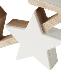 Deko-Figuren Ilga aus Holz, 2er-Set, Holz, beschichtet, Kunststoff, Holz, Weiß, Set mit verschiedenen Größen