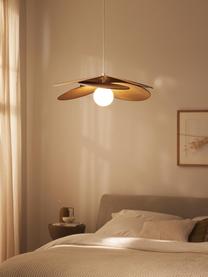 Hanglamp Milani met decoratie uit natuurlijke vezels, Decoratie: bastgras, Beige, wit, Ø 45