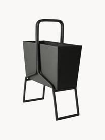 Porte-revues en métal Billie, Métal, enduit, Noir, larg. 41 x haut. 52 cm