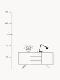 Schreibtischlampe Tolomeo Micro, Lampenschirm: Aluminium, beschichtet, Gestell: Aluminium, beschichtet, Schwarz, B 43 x H 37 cm