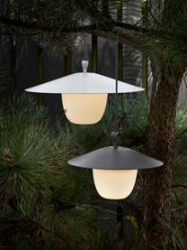 Mobiele dimbare LED outdoor lamp Ani om op te hangen of te zetten, Lampenkap: aluminium, Lampvoet: gecoat aluminium, Wit, Ø 34 x H 121 cm