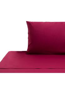 Ropa de cama de renforcé Lenare, Color vino, Cama 90 cm (150 x 290 cm)