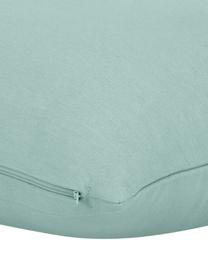 Housse de coussin rectangulaire coton vert sauge Mads, Vert sauge