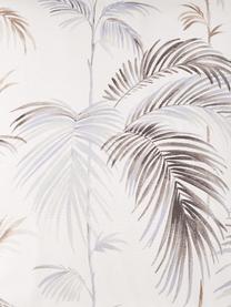 Kussenhoes Sahara met palmboommotief, 100% katoen, Wit, bruin, lichtblauw, 40 x 40 cm