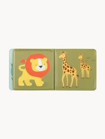 Libro Jungle Friends, Materiale sintetico, schiuma, impermeabile, Verde scuro, multicolore, Larg. 12 x Alt. 12 cm