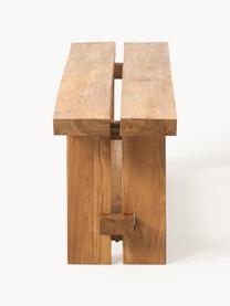 Lavička z tíkového dreva Hugo, Tíkové drevo, morené
Tento produkt je vyrobený z trvalo udržateľného dreva s certifikátom FSC®., Tíkové drevo, morené, Š 160 x H 35 cm