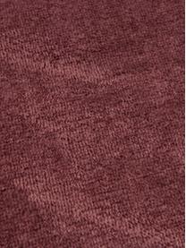 Plaid cocooning rouge Doudou, 100 % polyester, Lie de vin, larg. 130 x long. 160 cm