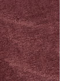 Coperta soffice color rosso vino Doudou, 100% poliestere, Rosso vino, Larg. 130 x Lung. 160 cm