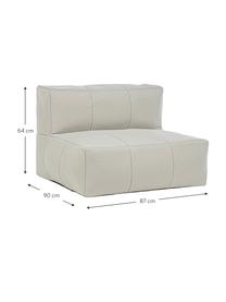 Fauteuil futon de jardin Sparrow, Tissu couleur sable, larg. 87 x haut. 64 cm