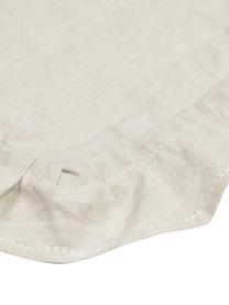 Tovaglietta americana in lino beige Juniana 2 pz, 50% lino, 50% cotone, Bianco latteo, Larg. 50 x Lung. 35 cm