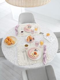 Set de table pur lin beige Juniana, 2 pièces, 50 % lin, 50 % coton, Blanc cassé, larg. 50 x long. 35 cm