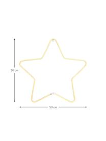 Estrella luminosa LED Montana, Metal pintado, Blanco, Ø 50 cm