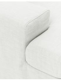 Modulares Sofa Russell (3-Sitzer) mit abnehmbaren Bezügen, Bezug: 100% Baumwolle Der strapa, Gestell: Massives Kiefernholz, Spe, Füße: Kunststoff Dieses Produkt, Webstoff Off White, B 206 x T 103 cm