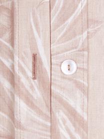 Bavlněné povlečení Shanida, Růžová, krémově bílá, 135 x 200 cm + 1 polštář 80 x 80 cm
