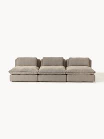 Modulares XL-Sofa Felix (3-Sitzer), Bezug: 100 % Polyester Der strap, Gestell: Massives Kiefern- und Fic, Webstoff Greige, B 300 x T 140 cm