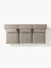 Modulares XL-Sofa Felix (3-Sitzer), Bezug: 100 % Polyester Der strap, Gestell: Massives Kiefern- und Fic, Füße: Kunststoff Dieses Produkt, Webstoff Greige, B 300 x T 140 cm