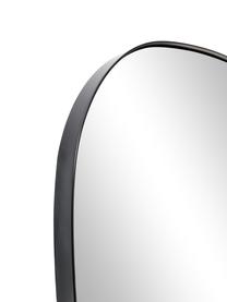 Wandspiegel Oiva in geschwungener Form, Rückseite: Mitteldichte Holzfaserpla, Spiegelfläche: Spiegelglas, Schwarz, B 55 x H 65 cm