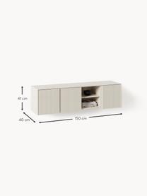 Credenza bassa con fronte millerighe Shea, Pannello di fibra a media densità (MDF) laccato

Questo prodotto è realizzato con legno di provenienza sostenibile e certificato FSC®., Beige chiaro, Larg. 150 x Alt. 41 cm