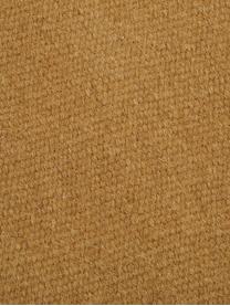 Handgewebter Kelimteppich Rainbow aus Wolle in Senfgelb mit Fransen, Fransen: 100% Baumwolle Bei Wollte, Ockergelb, B 200 x L 300 cm (Größe L)