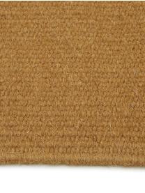 Tapis kilim en laine jaune moutarde tissé main Rainbow, Ocre, larg. 200 x long. 300 cm (taille L )