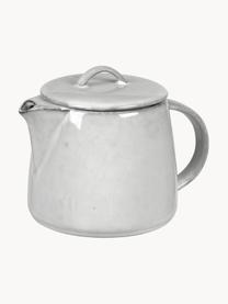 Handgemachte Teekanne Nordic Sand, 1 L, Steingut, Hellgrau, 1 L
