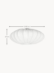 Lampa sufitowa z tkaniny Mamsell, Biały, Ø 55 x W 26 cm