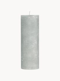 Bougie pilier artisanale Rustic, Paraffine, Gris clair, Ø 7 x haut. 20 cm