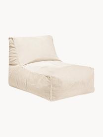 Chaise longue en fourrure synthétique Softy, Fourrure synthétique beige clair, larg. 65 x prof. 100 cm