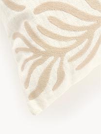 Zewnętrzna poszewka na poduszkę Oline, 100% len z certyfikatem European Flax, Złamana biel, beżowy, S 45 x D 45 cm