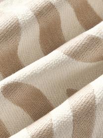 Outdoor kussenhoes Aryna met decoratie, 100% linnen, European Flax gecertificeerd, Gebroken wit, beige, B 45 x L 45 cm