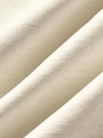 Housse de coussin d'extérieur Aryna, 100 % lin, certifié European Flax, Blanc cassé, beige, larg. 45 x long. 45 cm