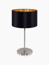 Tischlampe Jamie, Lampenfuß: Metall, vernickelt, Schwarz, Goldfarben, Ø 23 x H 42 cm