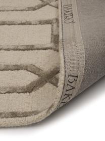 Alfombra artesanal de lana Vegas, Parte superior: 80% lana, 20% viscosa, Reverso: 100% algodón Las alfombra, Beige, crema, An 200 x L 300 cm (Tamaño L)