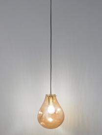 Lampa wisząca ze szkła Kedu, Żółty, Ø 23 x W 29 cm