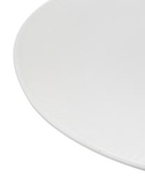 Assiette plate faite main avec rainures légères Sandvig, 4 pièces, Blanc cassé