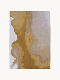 Tappeto con motivo astratto Iode, 100% poliestere, Tonalità ocra e beige, Larg. 80 x Lung. 150 cm (taglia XS)
